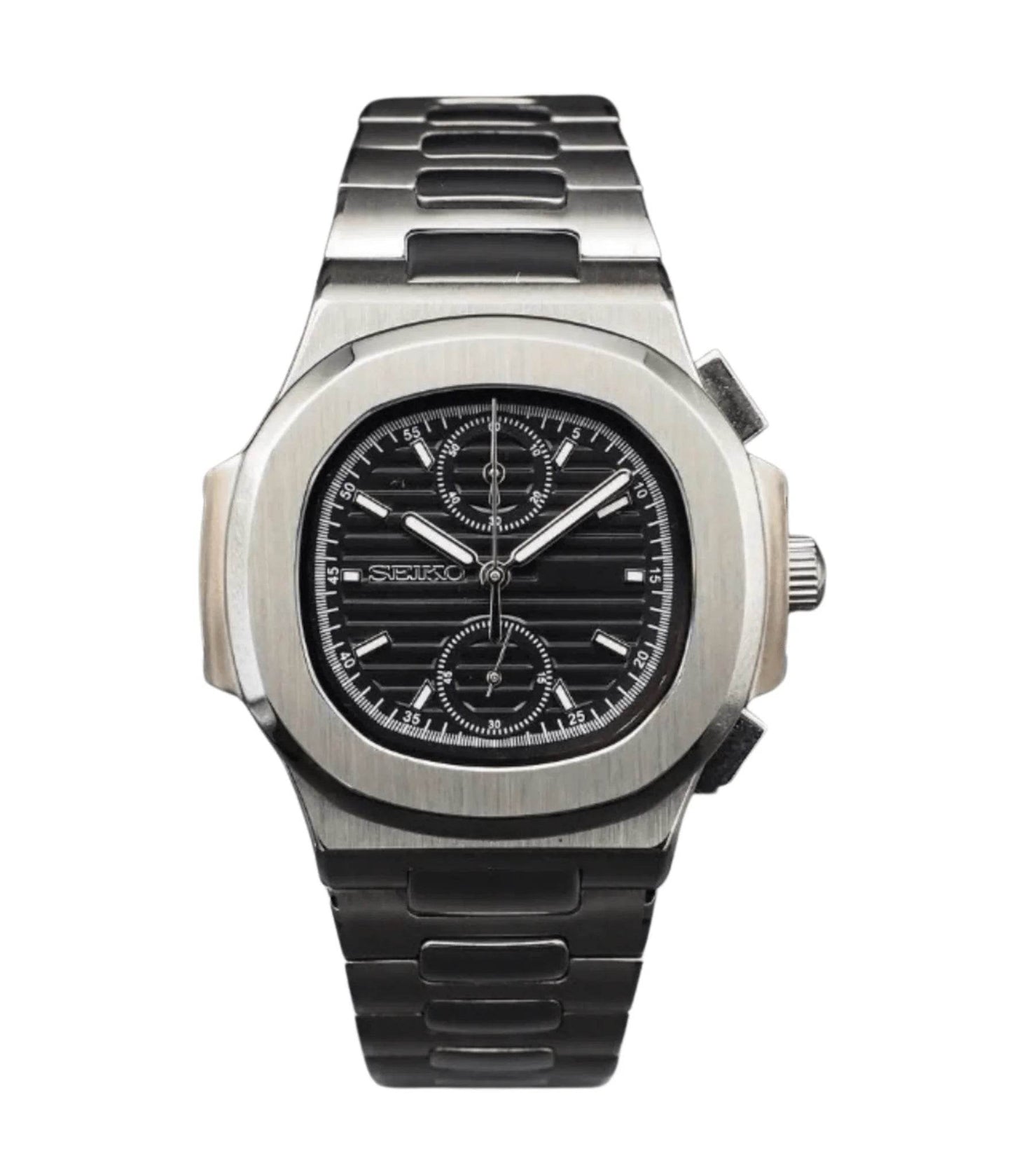 Nautiko Chronograph - Stealth Black - Seiko Mod Labs