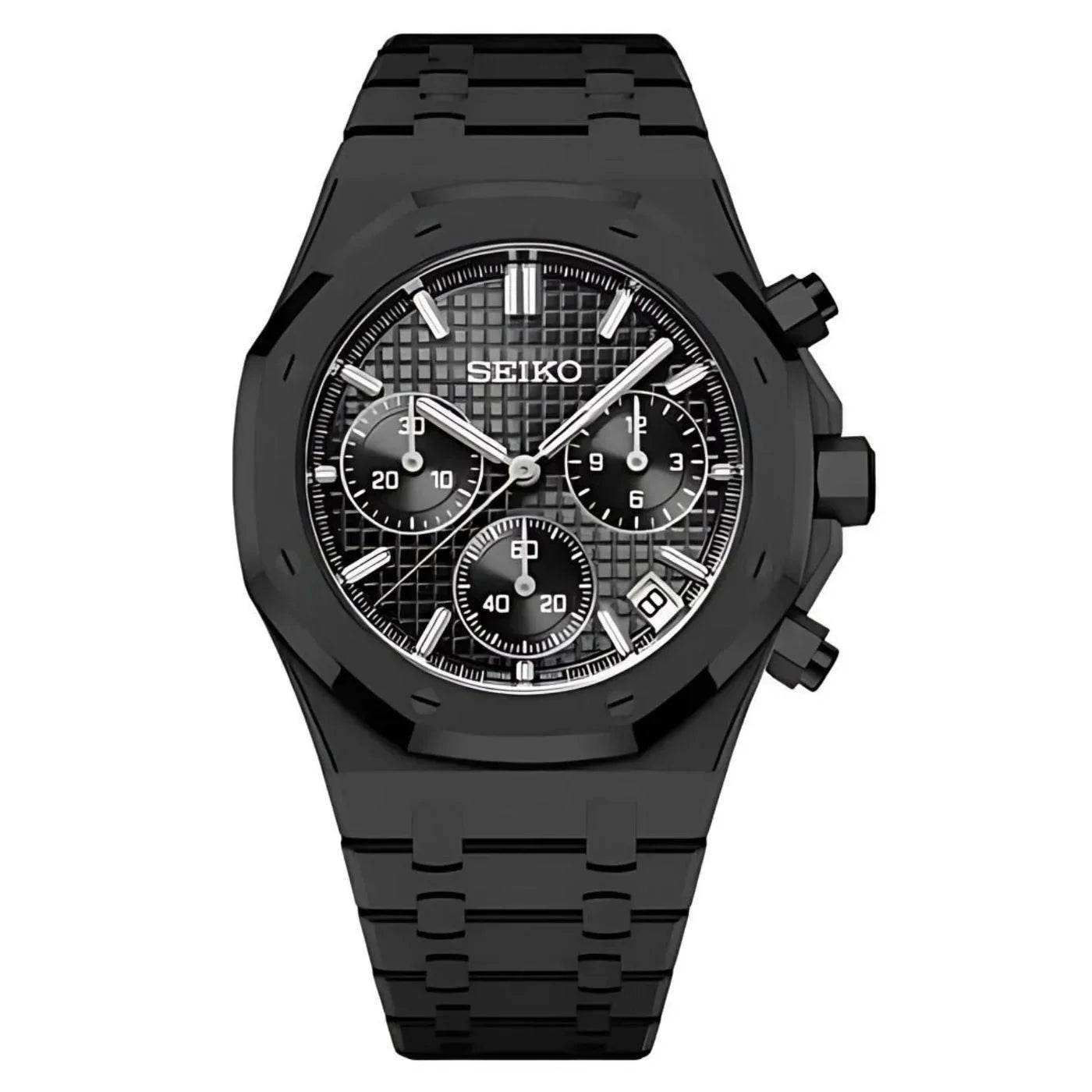 Royal Seikoak Chronograph - Black Phantom - Seiko Mod Labs