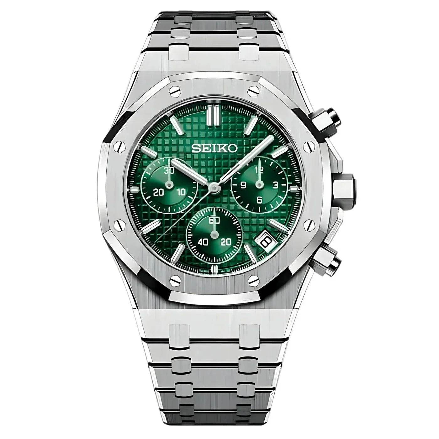Royal Seikoak Chronograph - Forest Green - Seiko Mod Labs