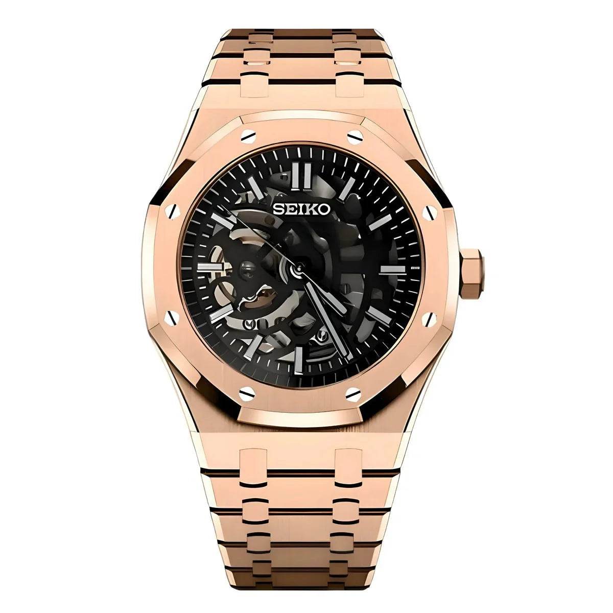 Royal Seikoak - Rose Gold Skeleton - Seiko Mod Labs