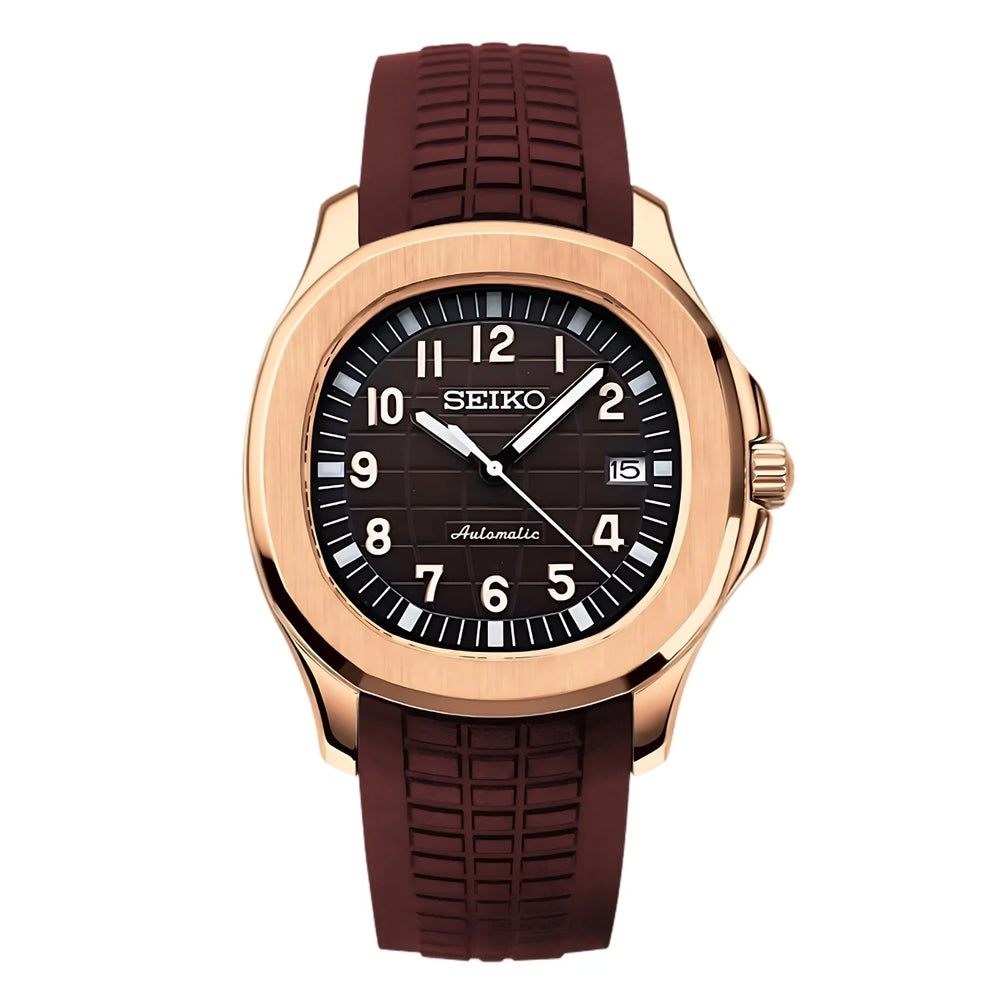 Seiko Mod Lab's Custom Rose Seiko Aquanaut Inspired Mod Watch