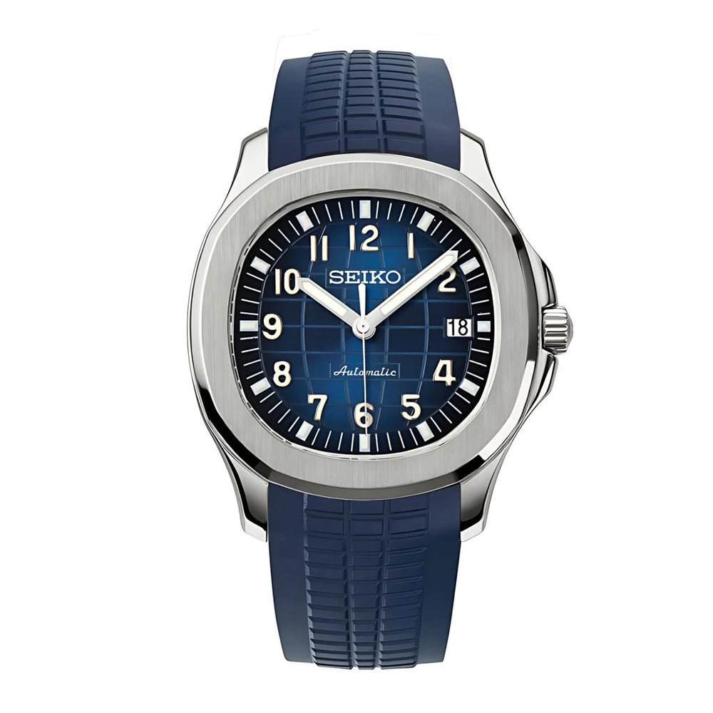 Seiko Mod Lab's Custom Blue Seiko Aquanaut Inspired Mod Watch