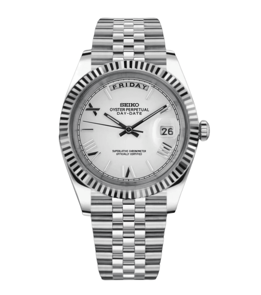 Seikojust Day Date - Ghost White - Seiko Mod Labs