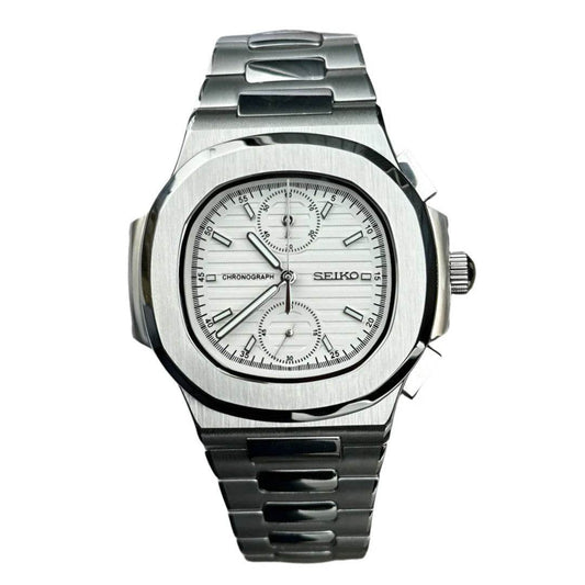Nautiko Chronograph - Ghost White - Seiko Mod Labs