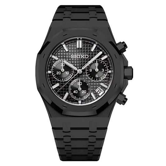 Royal Seikoak Chronograph - Black Phantom - Seiko Mod Labs