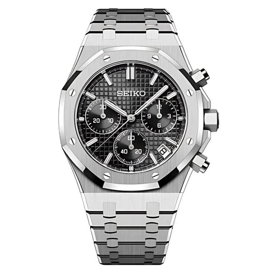 Royal Seikoak Chronograph - Stealth Black - Seiko Mod Labs