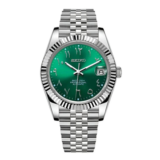 Seikojust - Arabic Emerald Green - Seiko Mod Labs