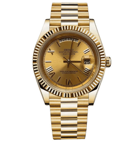 Seikojust Day Date - Imperial Gold - Seiko Mod Labs