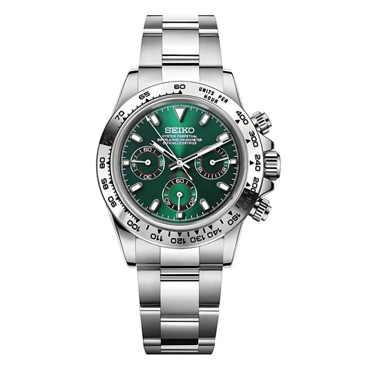 Seikotona - Silver & Forest Green - Seiko Mod Labs